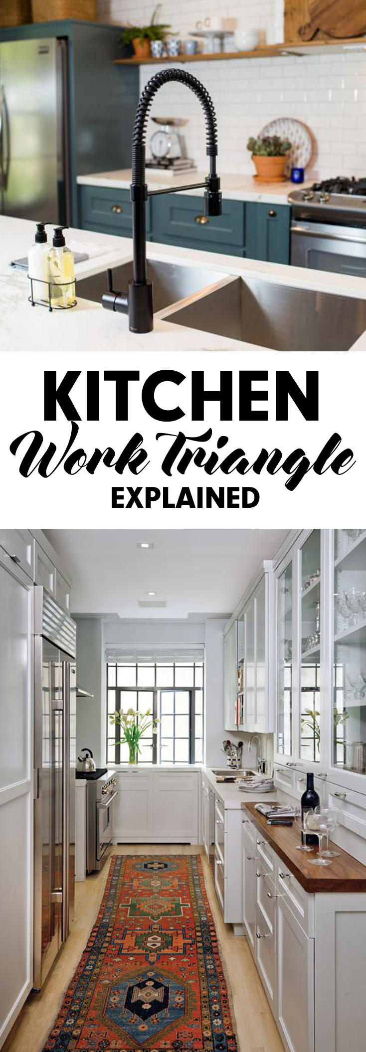 THE KITCHEN WORK TRIANGLE EXPLAINED - Arrow Hill Cottage