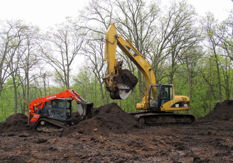 preparing the building site